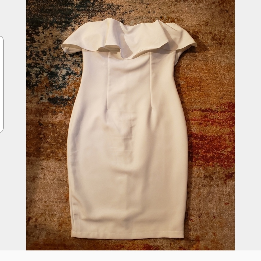 White Strapless Dress